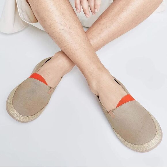 UIN Men's Slip Ons Walking Casual Loafers Comfortable Shoes (Marbella Khaki) - Picture 7 of 8